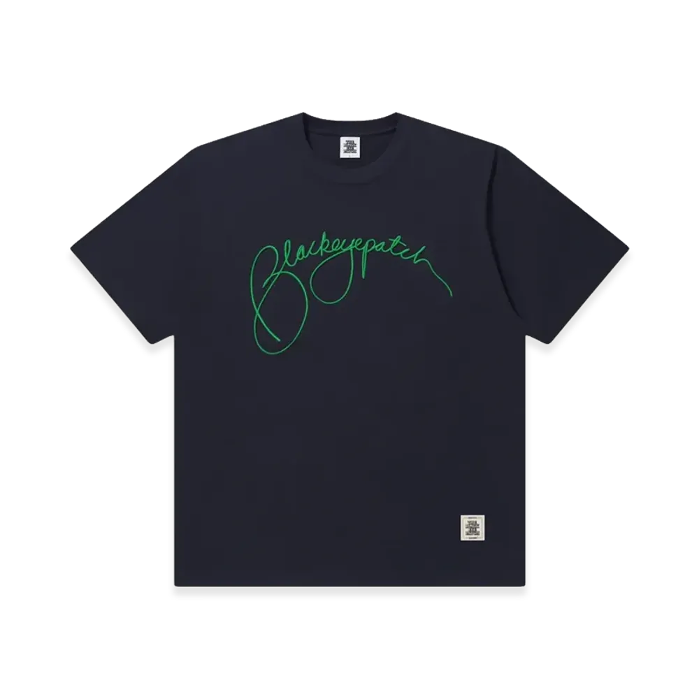 BlackEyePatch Sloppy Script Tee "Navy"