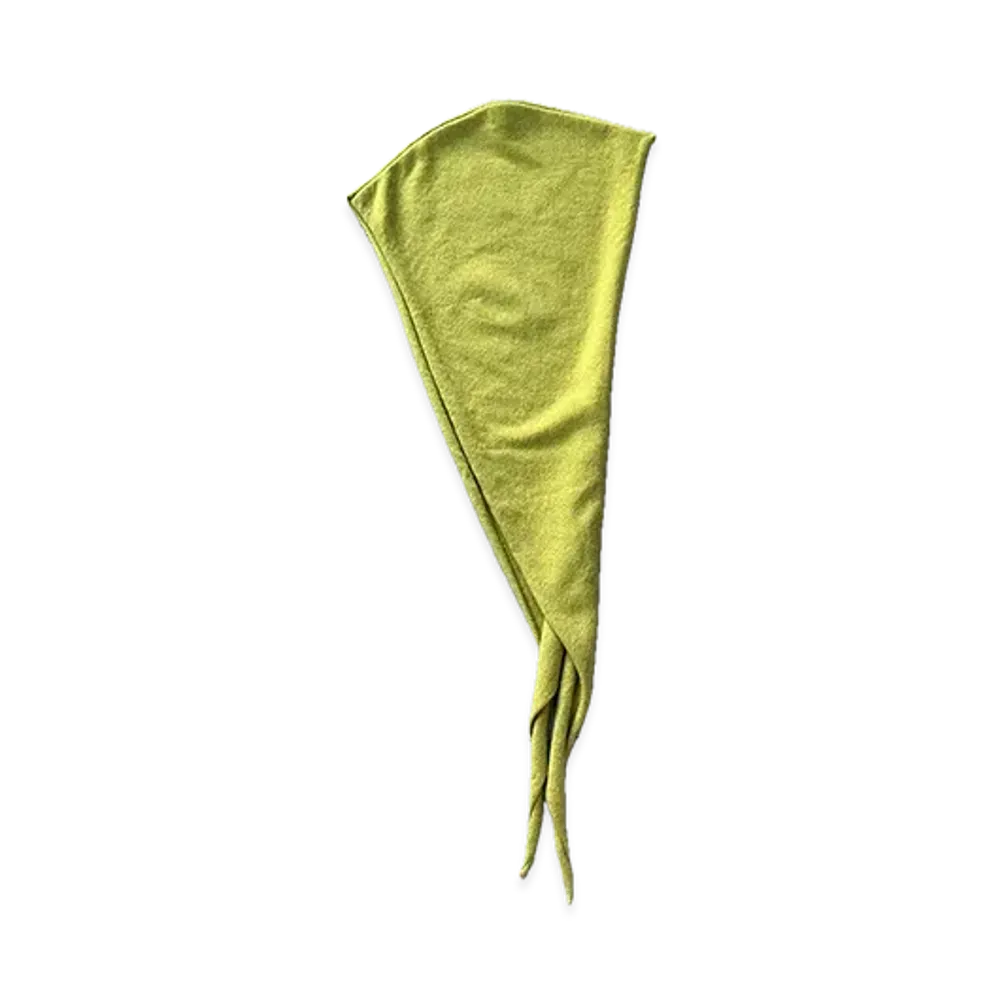 FUMIKA UCHIDA Cashmere Hooded Stole "Yellowgreen"