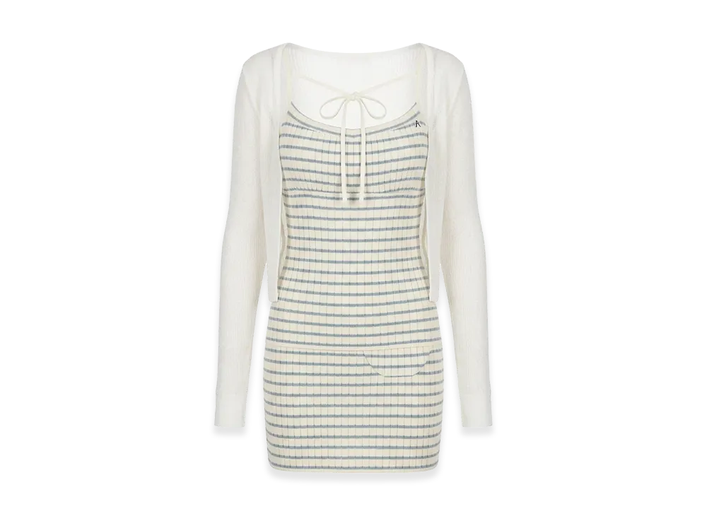 ANDMARY Women's Olivia Border Set Up "Ivory"