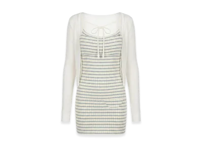 ANDMARY Women's Olivia Border Set Up "Ivory"
