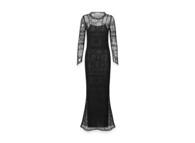 Dior Women's Long Dress Lace "Black"