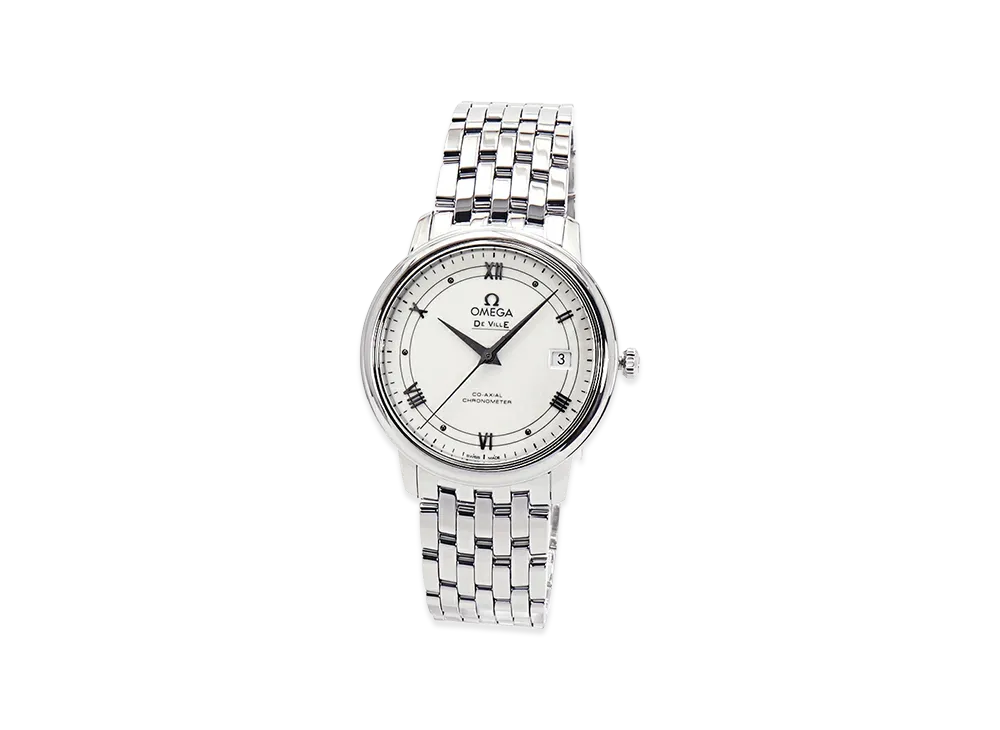 OMEGA De Ville Prestige Co-Axial Chronometer "Silver/White"