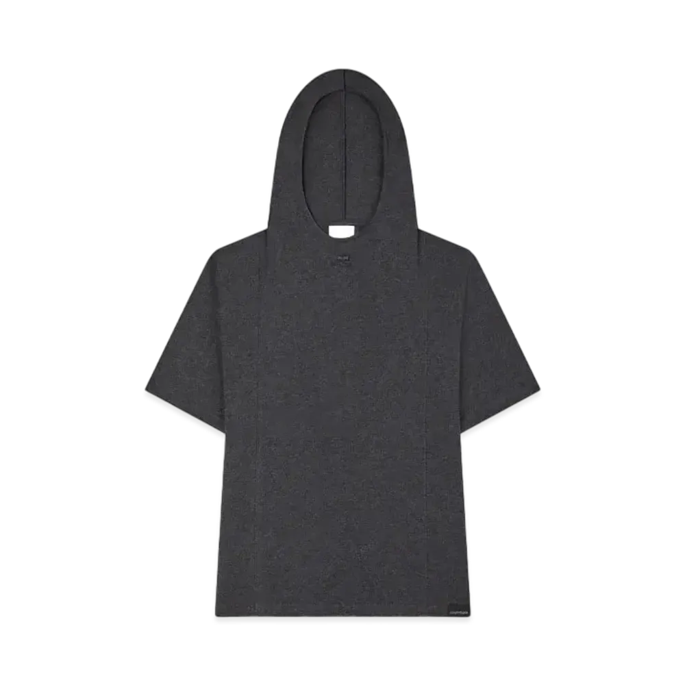 Courreges Hooded T-Shirt "Dark Heather Grey"