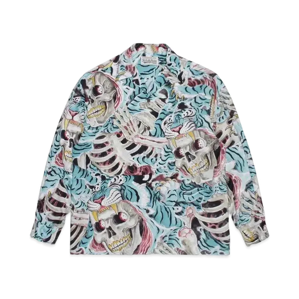 WACKO MARIA TIM LEHI / Hawaiian Shirt #1 "Blue"