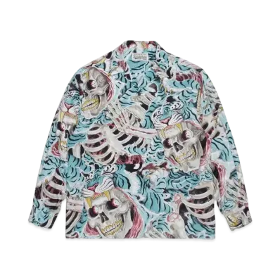 WACKO MARIA TIM LEHI / Hawaiian Shirt #1 "Blue"