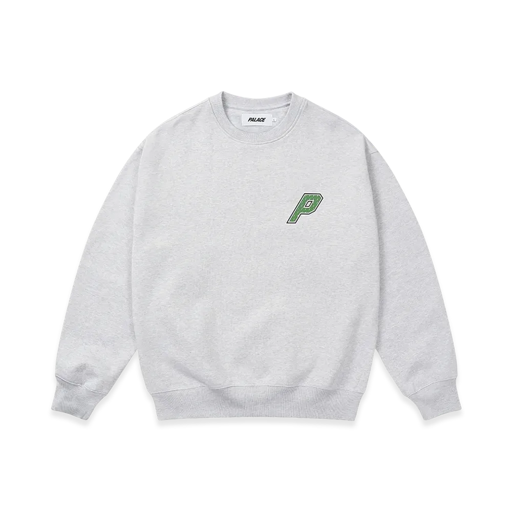 PALACE Collegiate P3 Crew "Grey Marl"