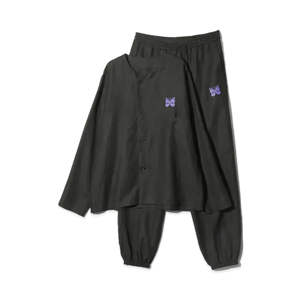 Needles Pajama Set - L/R Canvas "Black"