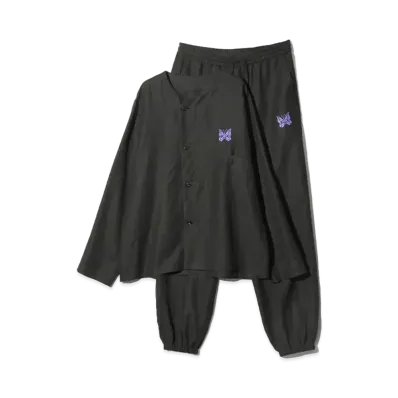 Needles Pajama Set - L/R Canvas "Black"