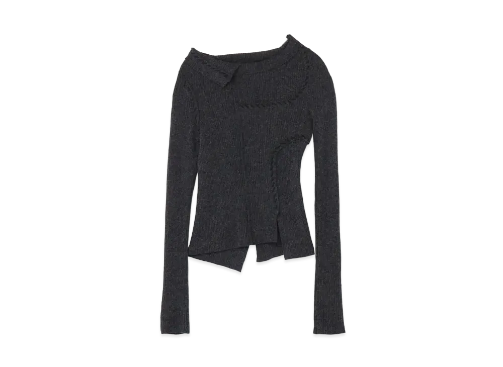 Yohji Yamamoto Y's MIX UP HAND STITCH PULLOVER A "Gray"