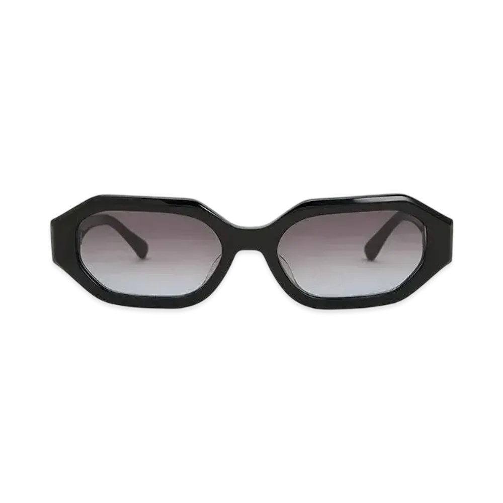 CHARLES & KEITH Gavine Swarovski Crystal Oval Sunglasses "Black"