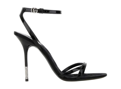 GUCCI Women's Black Leather Sandals "Black"