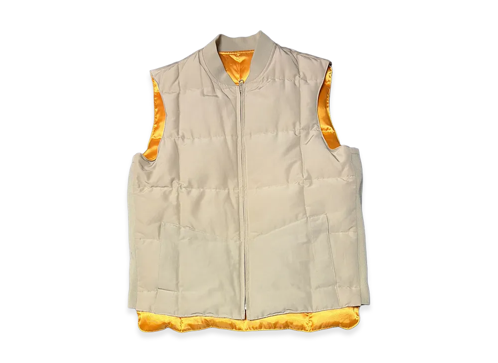HUMAN MADE Reversible Down Vest "Beige/Orange"