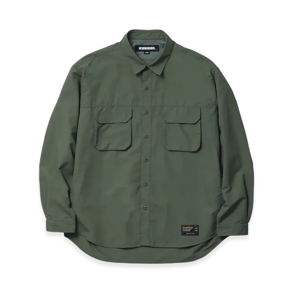NEIGHBORHOOD Ventilation Field Shirt LS "Olive Drab"