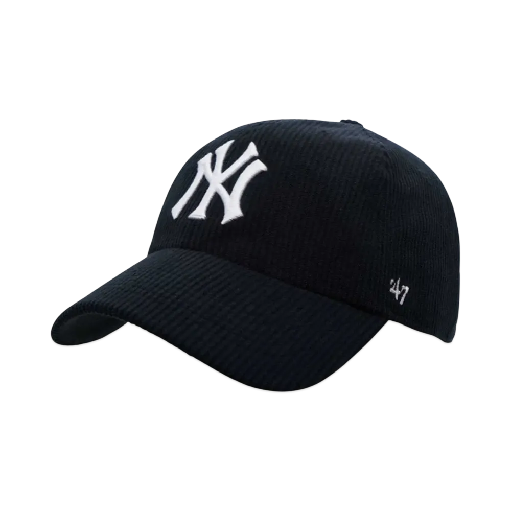 47 YANKEES THICK CORDUROY CLEAN UP "BLACK"