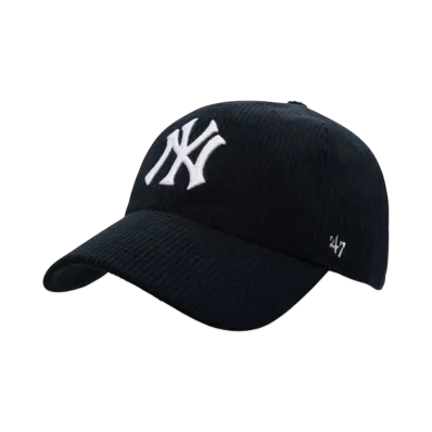 47 YANKEES THICK CORDUROY CLEAN UP "BLACK"