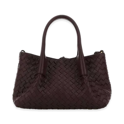 Bottega Veneta Women's Leather Small Pinacoteca Shopping Bag "Purple"