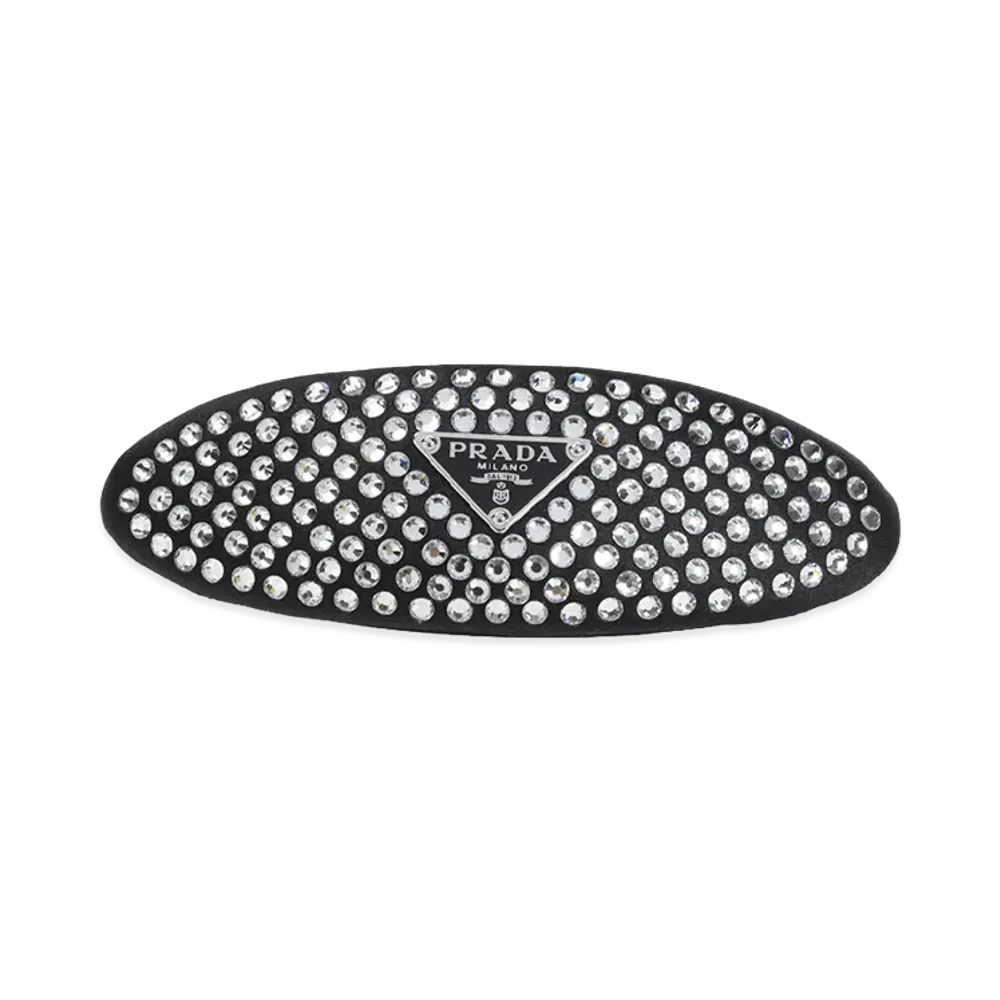 PRADA Women's Brass Hair Clip "Cristal"