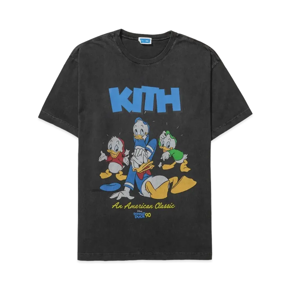 Kith x Disney For Donald Duck Classic Vintage Tee "Black"