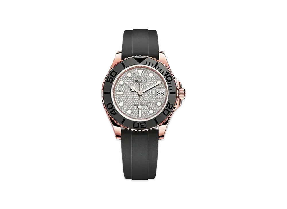 ロレックス ヨットマスター 37 パヴェダイヤモンド入り文字盤 268655