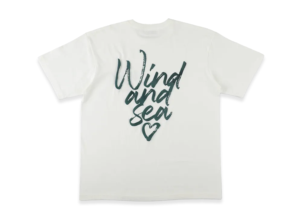 WIND AND SEA Heart Logo S/S Tee "Off White"