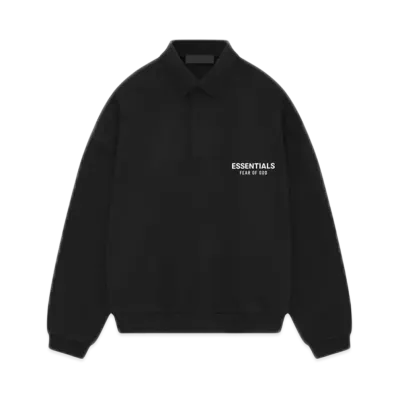 FEAR OF GOD Essentials Fleece Polo "Black"