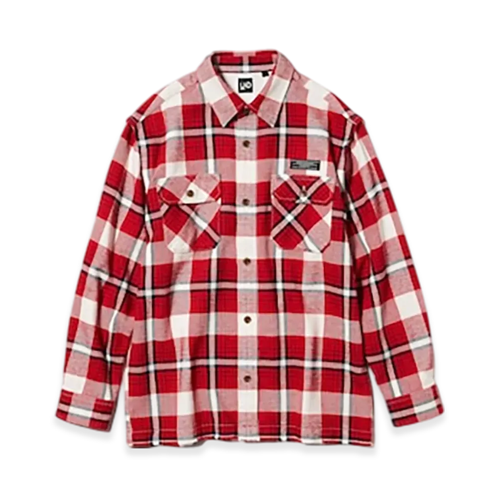 GU x UNDERCOVER Heavy Flannel Shirt "Red"
