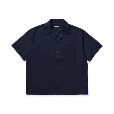 NEIGHBORHOOD Solid Color Hawaiian Shirt SS "Navy"