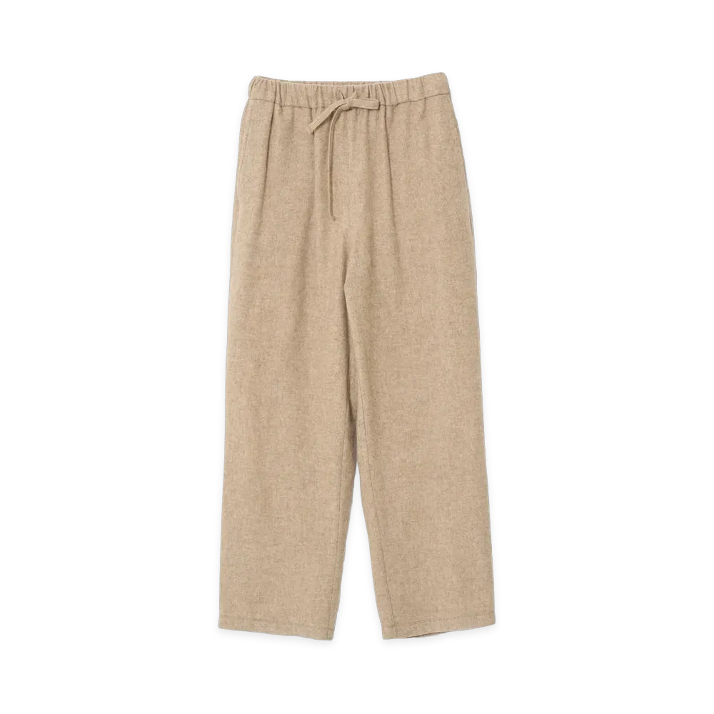 YOKE Wool Cashmere Fleece Lounge Pants "Beige"