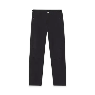 Stone Island 317G6 Bi-Stretch Wool Nylon Oxford Stone Island Stellina Cargo Pants with Pockets and Drawstring Waist - 24FW "Marine Blue"