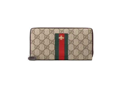 GUCCI Web Wallet In GG Supreme Fabric