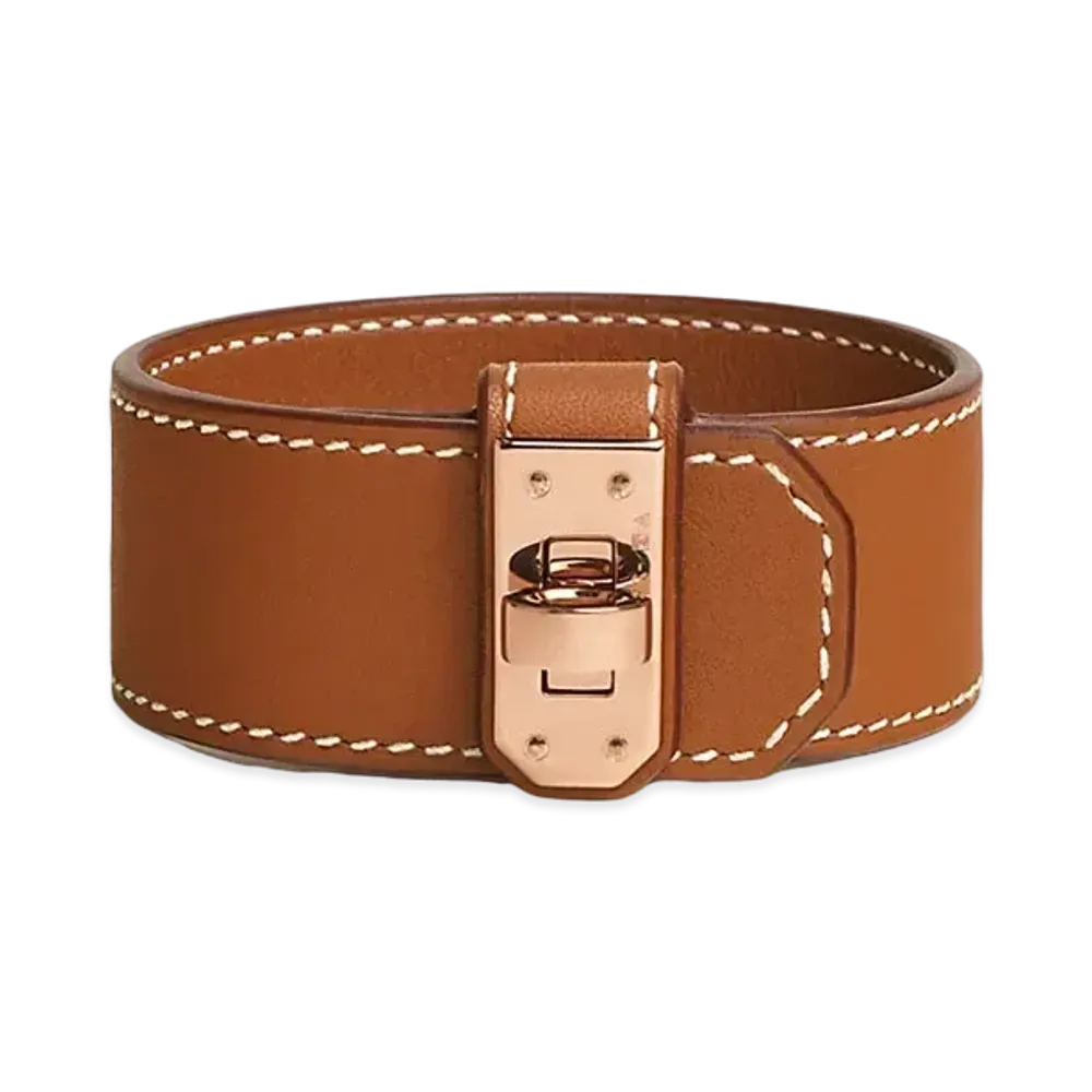 Hermes Kelly Twist Bracelet Small Model "Gold/Pink Gold"