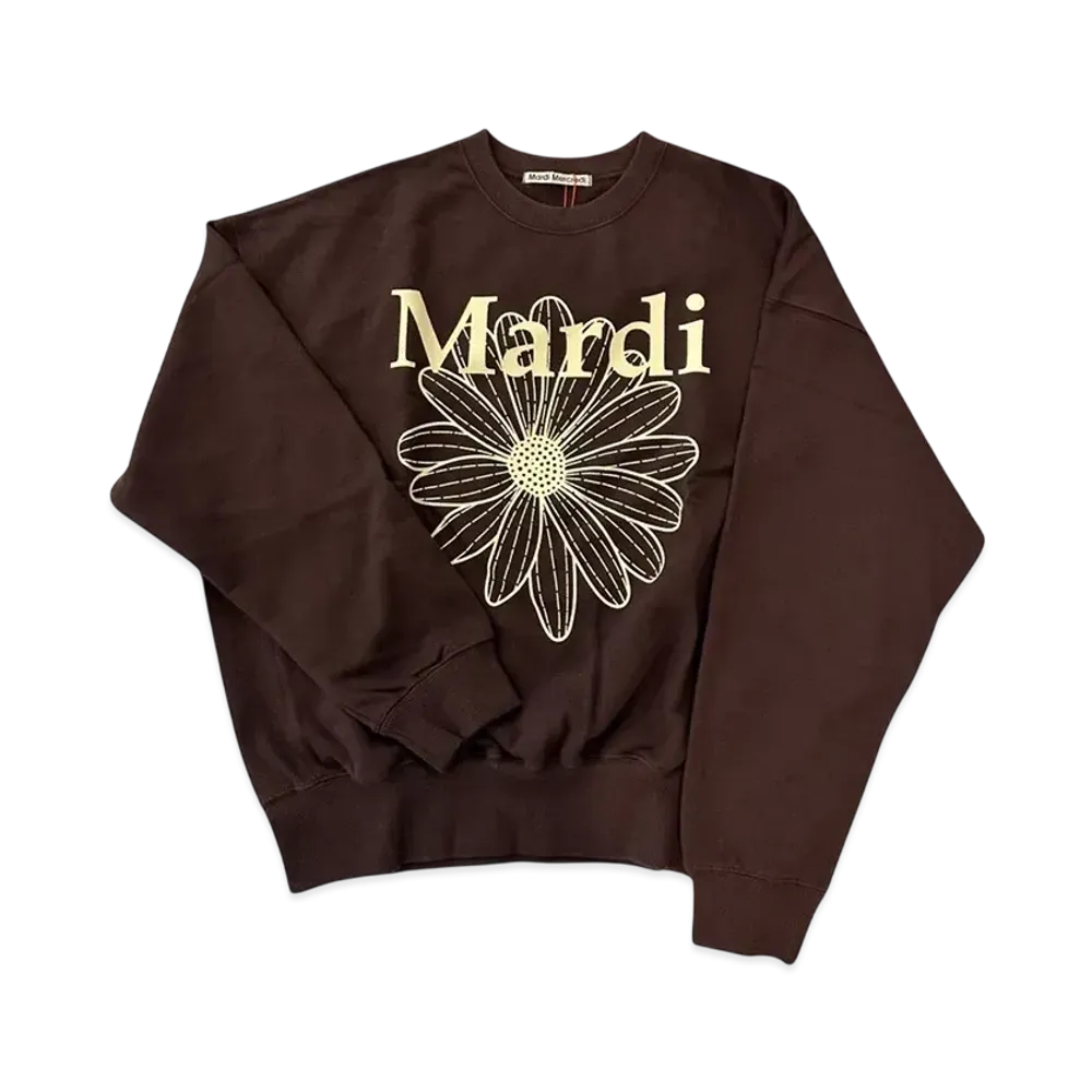 Mardi Mercredi Sweatshirt Flowermardi "Brown Cream"