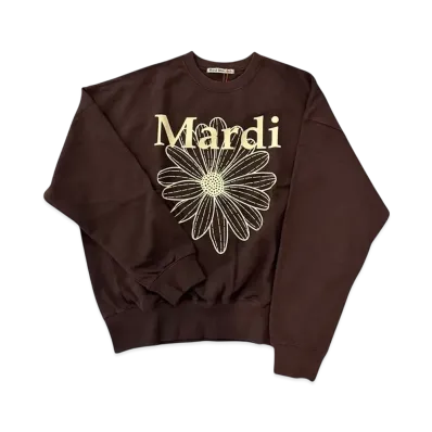 Mardi Mercredi Sweatshirt Flowermardi "Brown Cream"