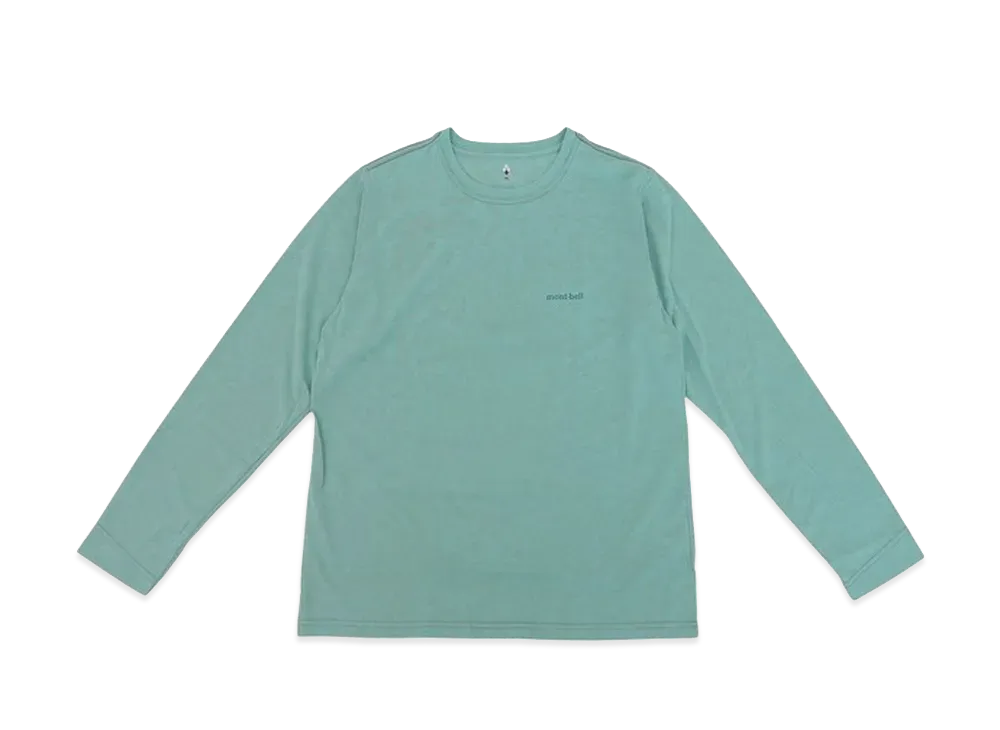 mont-bell Women's WIC. Long Sleeve T-Shirt "Light Blue"