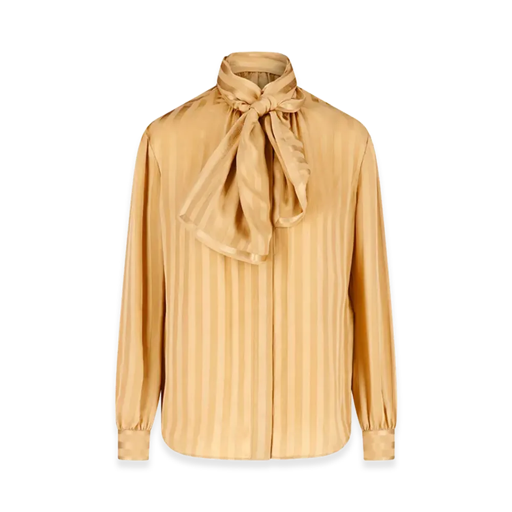 Saint Laurent Women's Shirts "Beige"