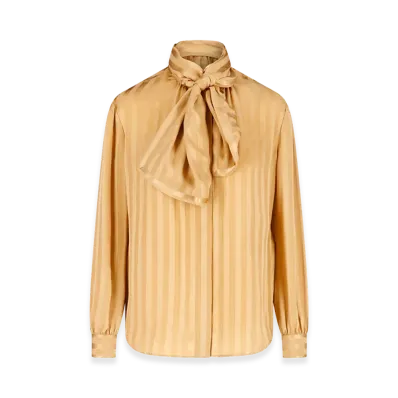 Saint Laurent Women's Shirts "Beige"