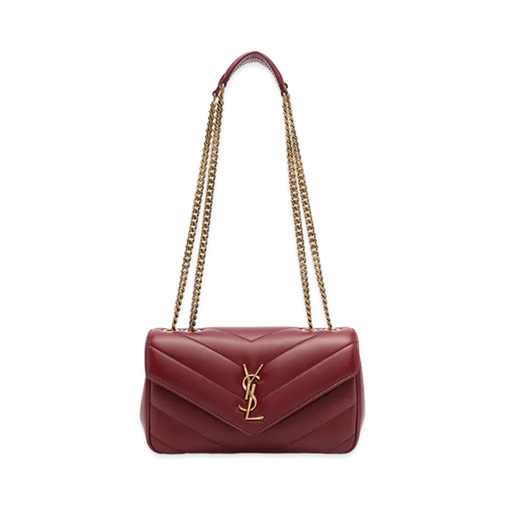 Saint Laurent Women's "Loulou" Small Bag "Carmine"
