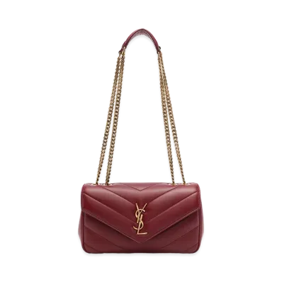 Saint Laurent Women's "Loulou" Small Bag "Carmine"
