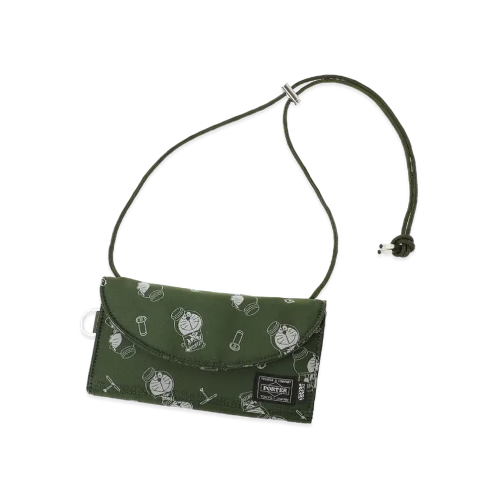 PORTER x Doraemon Long Wallet "Olive"