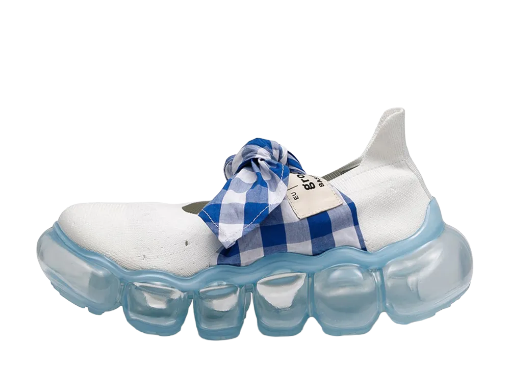 grounds JEWELRY HANKIE PUMPS "White Blue Gingham/Ice"