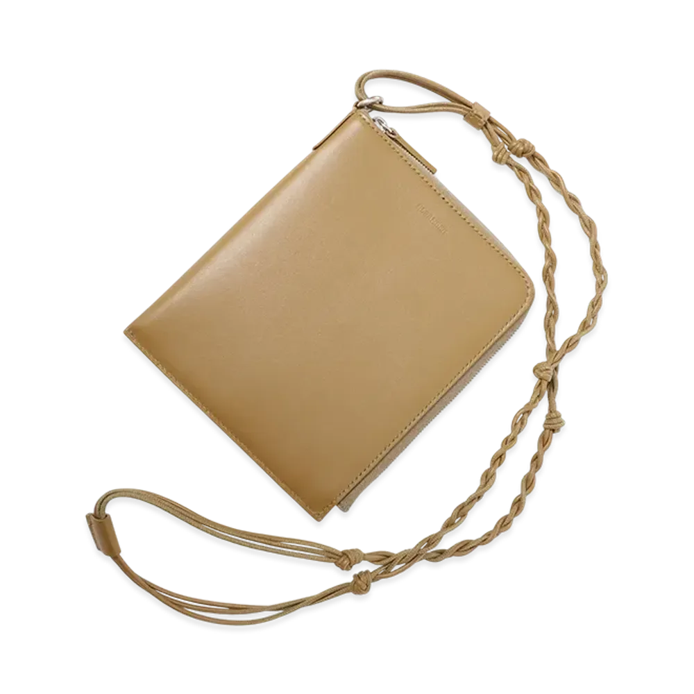 Jil Sander Tangle Passport Holder "Cider"