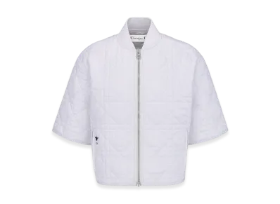Dior Women's Macrocannage Short-Sleeved Peacoat "White"