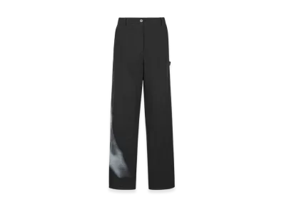 Dior Women's Cargo Pants Eiffel Tower Motif "Black/White"