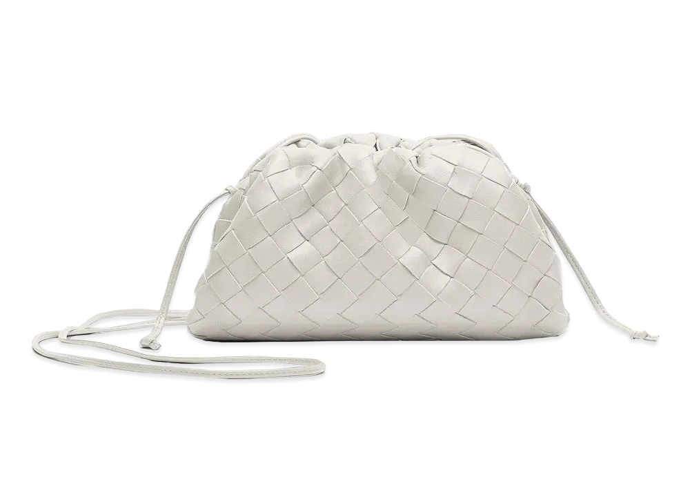 Bottega Veneta Mini Pouch "Chalk"