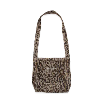 WACKO MARIA x Speak Easy Leopard Mesh Shoulder Bag "Beige"