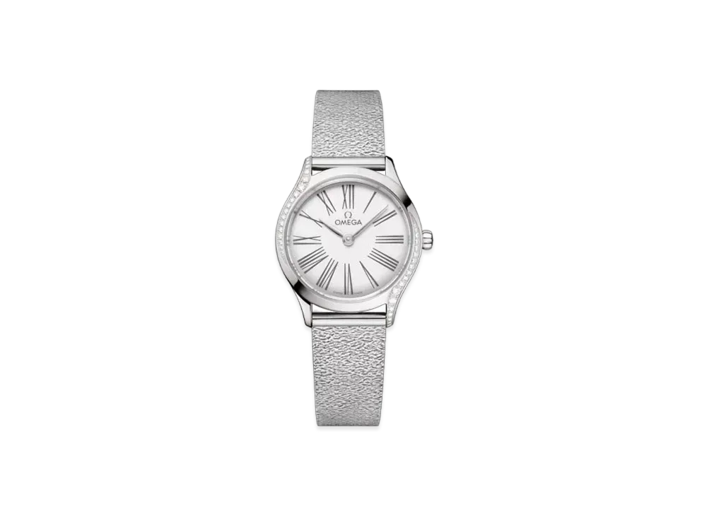OMEGA De Ville Mini Tresor Diamonds 26MM "Stainless Steel/White/Grey" 428.15.26.60.04.001