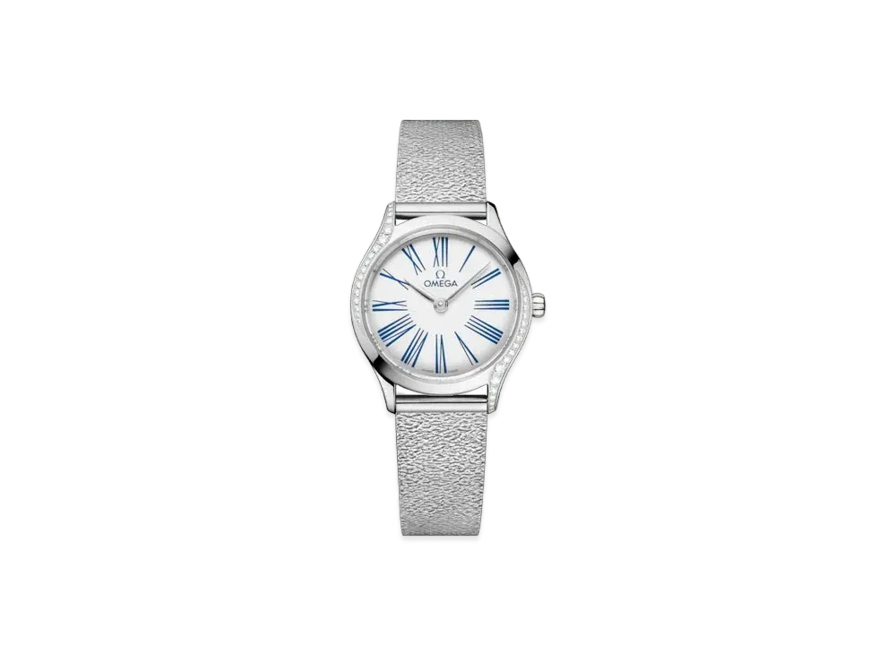 OMEGA De Ville Mini Tresor Diamonds 26MM "Stainless Steel/White/Blue" 428.15.26.60.04.002