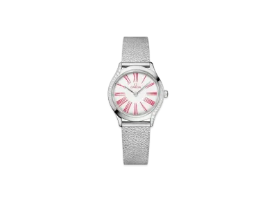 OMEGA De Ville Mini Tresor Diamonds 26MM "Stainless Steel/White/Red" 428.15.26.60.04.003