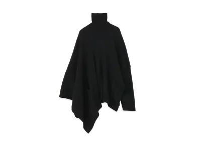Yohji Yamamoto Y's MIX UP HAND STITCH PONCHO "Black"