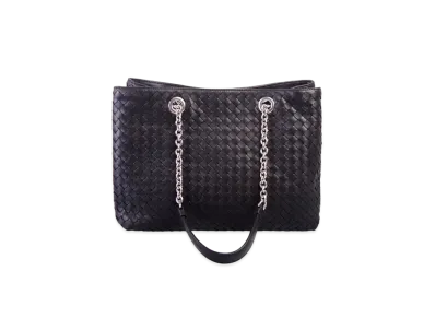 Bottega Veneta Leather Hand Bag "Black"